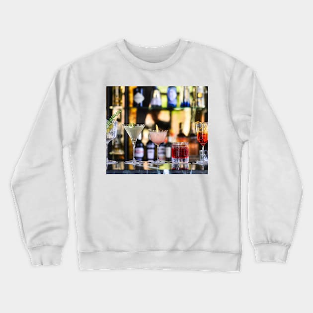 Alcohol Cocktails Crewneck Sweatshirt by NewburyBoutique